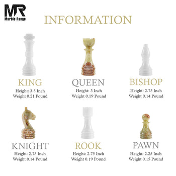 Product image Marble Chess Set 15" Inches White & Green Handmade Chess Sets for Adults - Marble Board Game for Family with Storage Box & 2 Extra Queen, Ideal Travel Chess Set & Home Décor