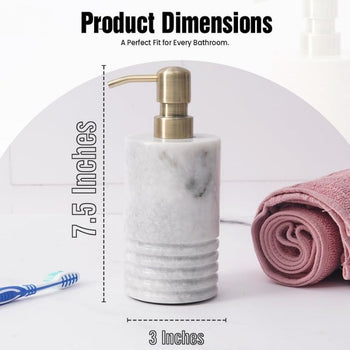 7.5 Marble Soap Dispenser For Dish & Hand Soap Dispenser Bathroom Accessories - Hand Sanitizer