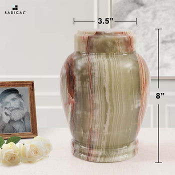 8" Cremation Urn Design C - Urns for Ashes for Adults