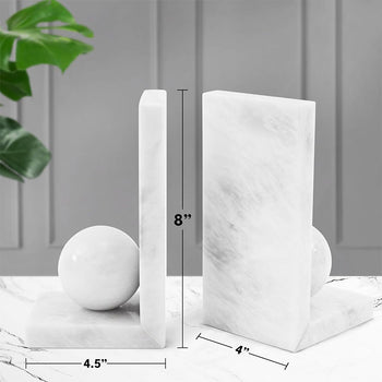 Book Holder - Marble Bookends L shape Design