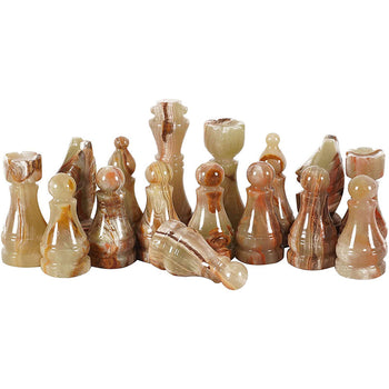White and Green Premium Quality Chess pieces