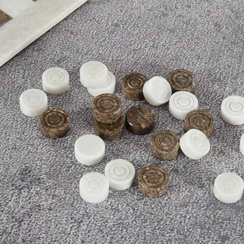 Marble Oceanic and White Checkers For 15
