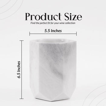 Marble Wine Cooler For Champagne - Wine Bottle Holder & Beverage Cooler