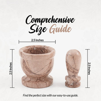 Mortar and Pestle Natural Marble Crusher