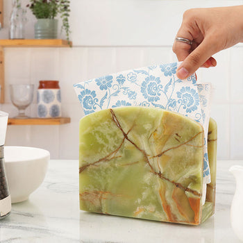 Natural Marble Napkin Holder - Tissue Holder