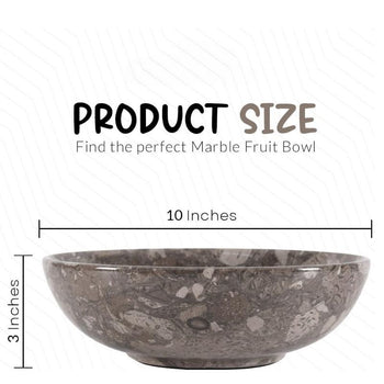 Radicaln Marble Fruit Bowl 10' Inches New