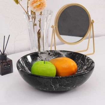 Radicaln Marble Fruit Bowl 10' Inches New