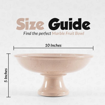 Radicaln Marble Fruit Bowl Black 10"x5" Inch Design A